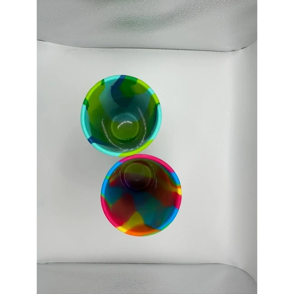 Silipint Pensacola Florida Silicone Pint Glass Set Tie Dye Unbreakable Cups 16oz